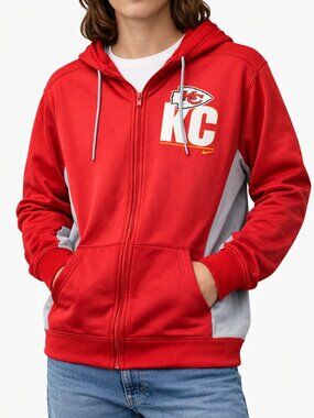 Nike NFL Kansas City Chiefs Zip Hoodie Team Apparel Jacket